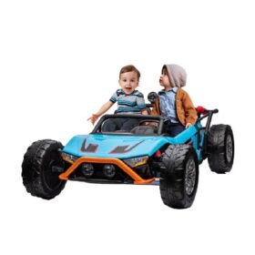 Buggy electrique kids 4 projecteurs dm/tc/usb-bleu-orange-noir