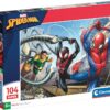 CLEMENTINO-PUZZLE 104PCS-SPIDERMAN +6ANS