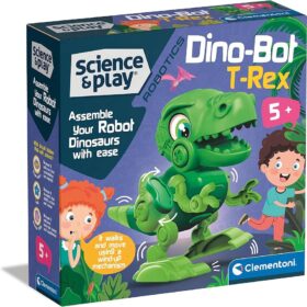 CLEMENTONI-JEU DE SCIENCE DINO-BOT T-REX A ASSEMBLER