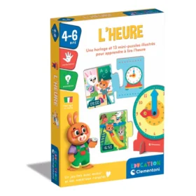 CLEMENTONI-JEU EDUCATIF-L'HEURE+4ANS