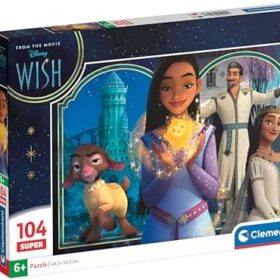 CLEMENTONI-PUZZLE 104PCS DISNEY WISH+6ANS