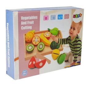 Dinette set fruits set legumes decoupes en bois