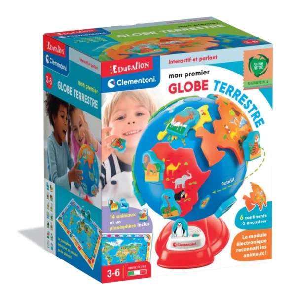 EDUCATION MON PREMIER GLOBE TERRESTRE INTERACTIF-CLEMENTONI