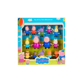 FIGURINE PEPPA PIG-14PCS-ASST+3ANS