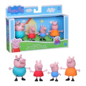 Figurine peppa pig family-4pcs+3ans