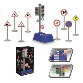 JEU CITY TRAFFIC FEUX ET PANNEAUX DE SIGNALISATION +3ANS