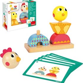 JEU DE BEBE EMPILE ET VISSE +2ANS- GOULA