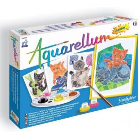 JEU DE COLORIAGE-AQUARELLUM CHATONS +7ANS