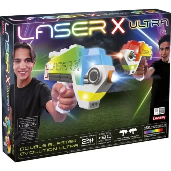JEU DE COMBAT-LASER X ULTRA DOUBLE BLASTER+6ANS
