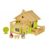 Jeu de construction log house-175pcs-en bois+5ans