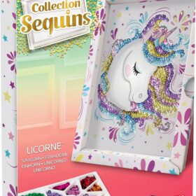 JEU DE CREATION-COLLECTION SEQUINS LICORNE+7ANS-LANSAY