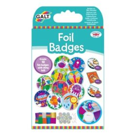 JEU DE CREATION-FOIL BADGES EN FIL METALISE-10PCS+6ANS-GALT
