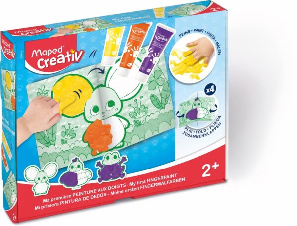 JEU DE CREATION-MA PREMIERE PEINTURE AU DOIGT-MAPED CREATIV