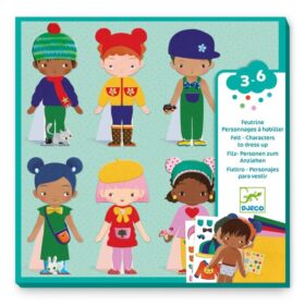 JEU DE CREATION PERSONNAGE A HABILLER EN FEUTRINE+3ANS