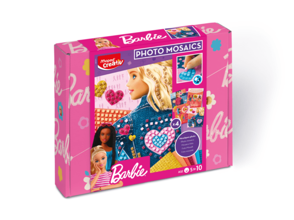 JEU DE CREATION PHOTO MOSAICS BARBIE+5ANS-MAPED CREATIV