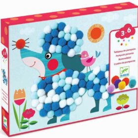 JEU DE CREATION TABLEAU POMPON+3ANS-DJECO