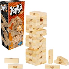 JEU DE SOCIETE JENGA-LA TOUR DE BRIQUES EN BOIS+6ANS