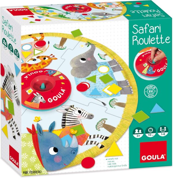 JEU DE SOCIETE SAFARI ROULETTE-1-6JOUEURS+3ANS-GOULA
