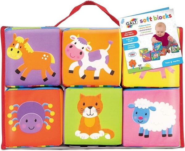 JEU D'EVEIL-BLOCS SENSORIELS EN MOUSSE-6PCS+6MOIS