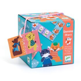 JEU DOMINO-28PCS-PETITS AMIS+3ANS-DJECO