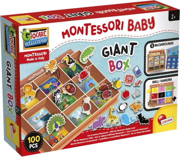 JEU EDUCATIF-BABY BOITE GEANTE 100PCS+2ANS-LISCIANI