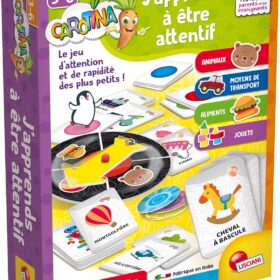 JEU EDUCATIF-CAROTINA J'APPRENDS A ETRE ETTENTIF+3ANS