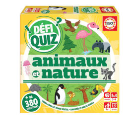 JEU EDUCATIF DEFI QUIZ ANIMAUX ET NATURES + 380 QUESTIONS - 18157