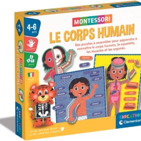 JEU EDUCATIF-LE CORPS HUMAIN-MONTESSORI-CLEMENTONI