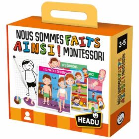 JEU EDUCATIF-MONTESSORI-NOUS SOMMES FAITS AINSI+3ANS