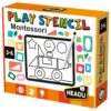 JEU EDUCATIF-PLAY STENCIL-MONTESSORI+3ANS-HEADU