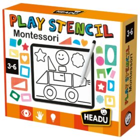 JEU EDUCATIF-PLAY STENCIL-MONTESSORI+3ANS-HEADU