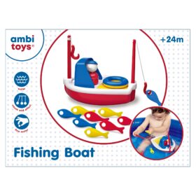 Jeu fishing boat bateau de pêche avec les poisson+24mois