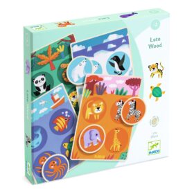 Jeu loto wood-20pcs-les animaux en bois+2ans