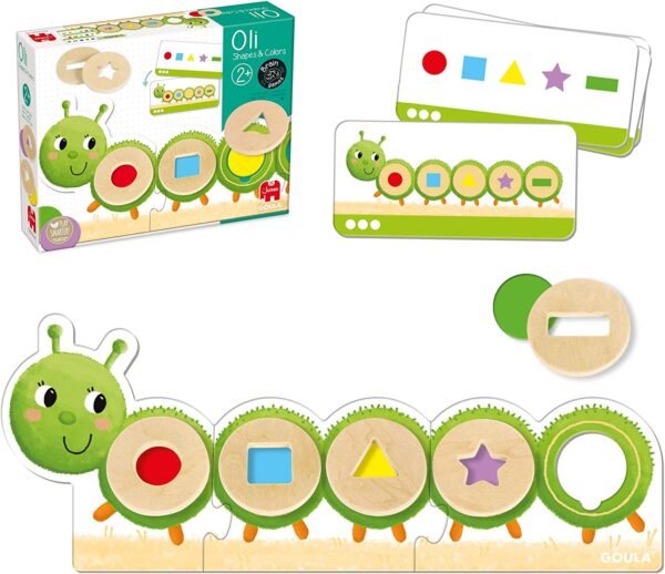 Jeu Oli formes et couleurs chenille+2ans