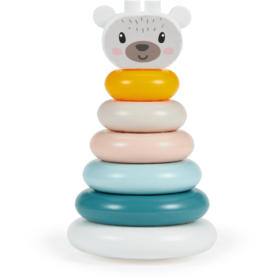 Jeu pyramide anneaux bebe-7pcs+6mois