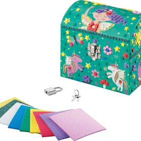 Jeu secret mosaics coffre a decorer+5ans