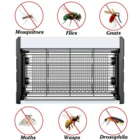 Lampe Anti Moustique Exterieur par USB 3200V - avec Fonction D'accrochage, avec Chaîne et Plateau Convient pour Intérieure et Extérieure