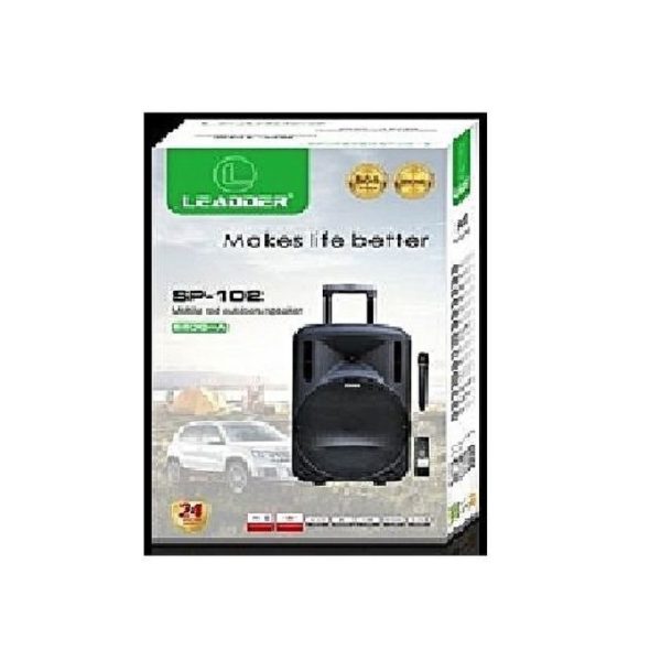 Leadder Bluetooth Speaker Trolley - SP-102 - 6600 MA - Noir
