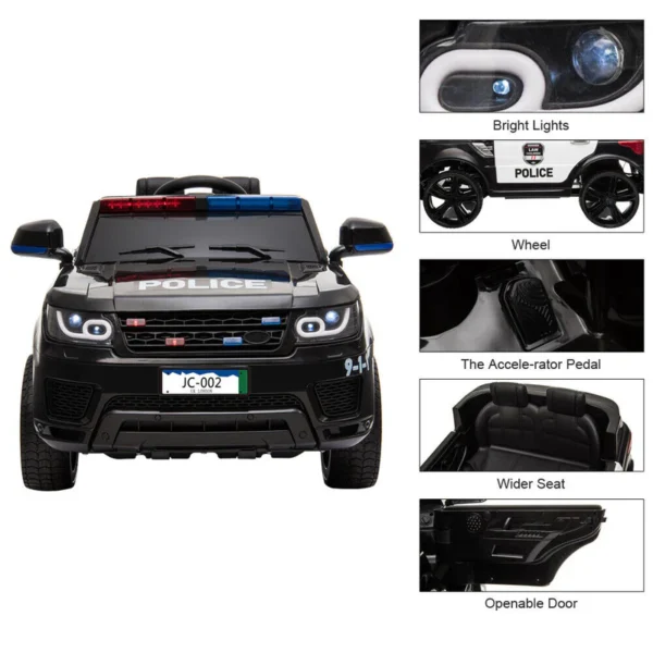 4×4 electrique police-noir dm/tc/usb