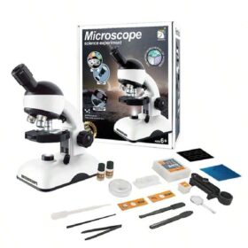 MICROSCOPE SCIENTIFIQUE-200X-1200X+6ANS