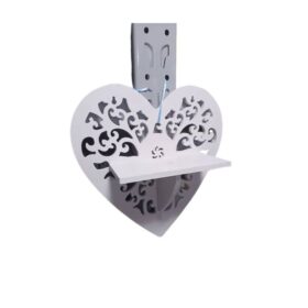 Porte-cadeau en forme de cœur découpé au laser, étagère murale décorative