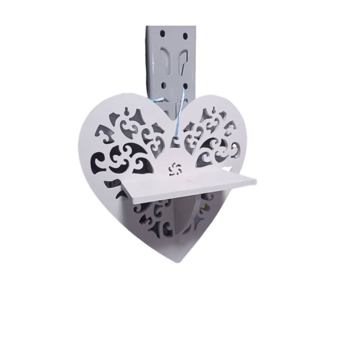 Porte-cadeau en forme de cœur découpé au laser, étagère murale décorative