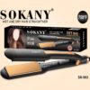 Sokany Lisseur Cheveux avec Plaques en Titane Lisse, Fer a Lisser Négatifs Ions Protect, Lisseur Boucleur Cheveux 2 en 1