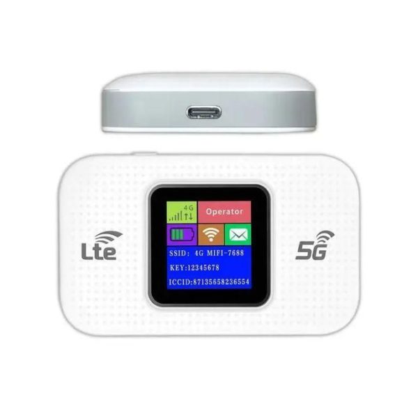 Unbrand Routeur Modem Wifi de Poche Portable 4G sans fil avec Emplacement pour carte SIM 3000mah batterie