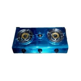 Cuisinière - Gaz - 3 Feux- Allumage Automatique 2 Grands Feux Et 1 Petit - Argent