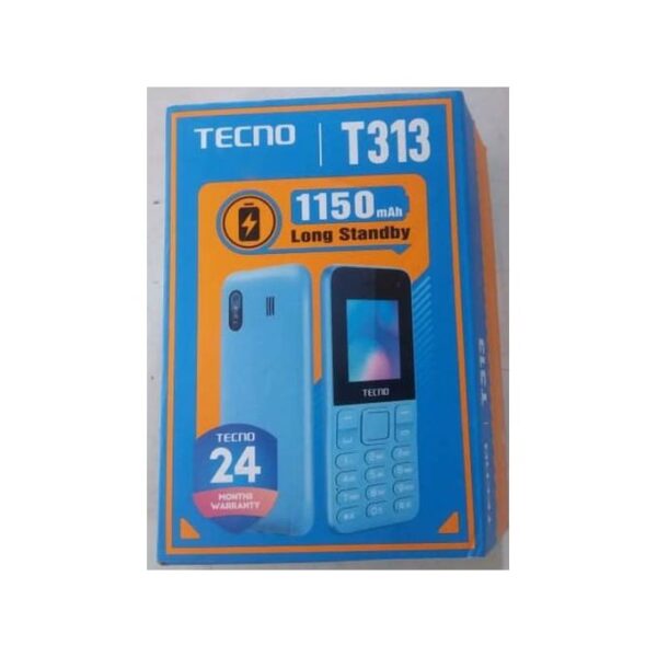 Tecno T313 - 2.4 Pouces - 2 Mpx - 1.2 Mo - Dual Sim - Noir