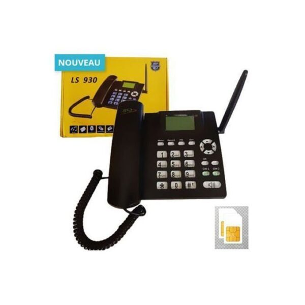 TÉLÉPHONE GSM 2 SIM LS 930 - Noir