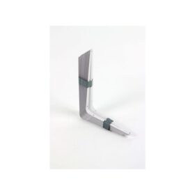 10 Equerres Eboutiers Acier époxy Blanc, H 20×p.25 Cm Pour étagère Tablette