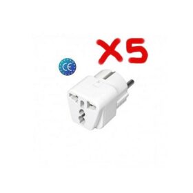 Adaptateur Universel Secteur 16A (Lot De 5) -BLANC