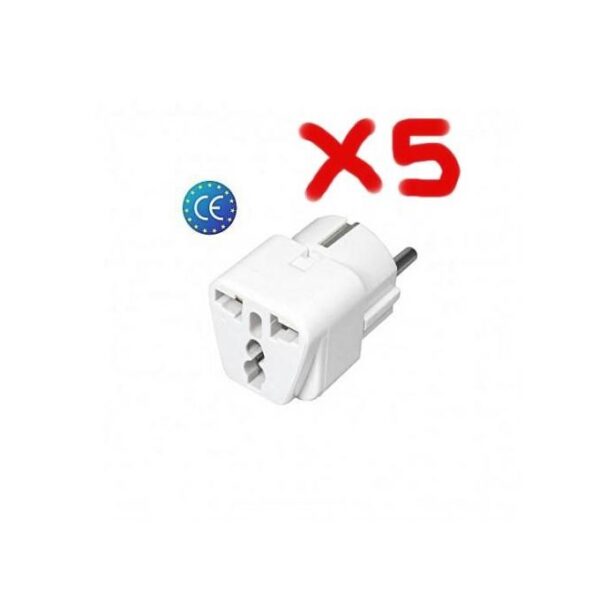 Adaptateur Universel Secteur 16A (Lot De 5) -BLANC